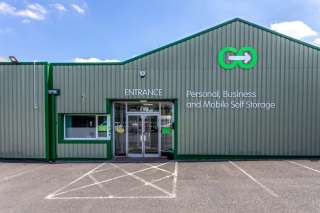 Front of Grassmoor self storage facility